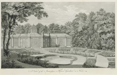 A View of the Aviary and Flower Garden at Kew, from 